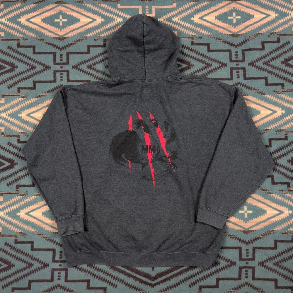 Mother Mother Hoodie Rooster Gray Graphic Official Band Merch Indie Music 2XL